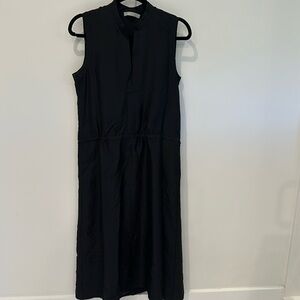 Black tie waste dress by Vince. Size S